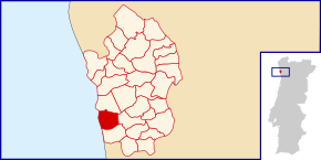 Localização no município de Vila do Conde