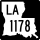 Louisiana Highway 1178 marker