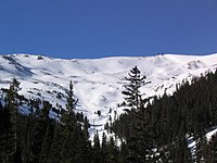 View of the ridge above Loveland Ski Area.