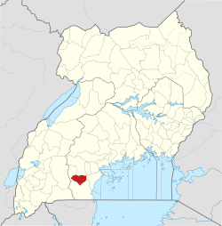 District location in Uganda