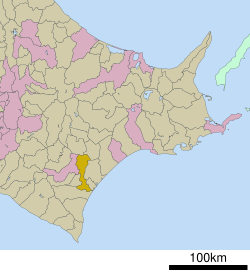 Location of Makubetsu in Hokkaido (Tokachi Subprefecture)
