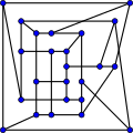 The crossing number of the McGee graph is 8.
