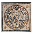 7-circle: Mosaic floor from a bathhouse in Herod's palace, 1st century BCE