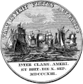 The back of the Perry medal