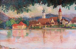 tableau d'Adolf Robbi une vue de Lindau