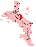 Location within Mahé Island, Seychelles