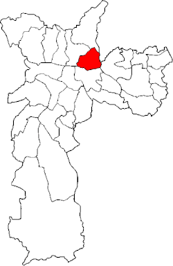 Location of the Subprefecture of Vila Maria-Vila Guilherme in São Paulo