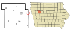 Location of Lytton, Iowa