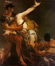 Le Martyre de saint Barthélemy (1722), par Giambattista Tiepolo. Église San Stae, Venise.