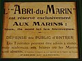 Sainte-Marine : "Abri du marin", affiche