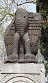 פסל בעל חיים מכונף בחצר המוזיאונים לארכאולוגיה של איסטנבול