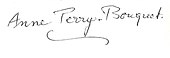 Signature de Anne Perry-Bouquet