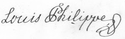 路易-菲利普一世 Louis-Philippe Ier的签名