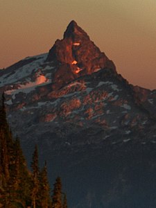 Sloan Peak in the Cascade Range.