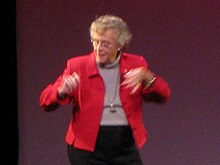 Johanson speaking in 2008