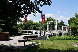 The Valley City State University Footbridge, an icon of the University