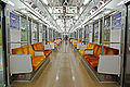 Late style interior of a Den-en-toshi Line set