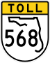 State Road 568 marker