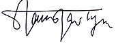 signature de Stanisław Tym