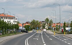 Vogla Street in Zawady, in 2020.