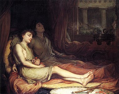 Sleep and his Half-brother Death (1874) by John William Waterhouse