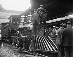 Publicity photo of the William Crooks at Union Station, Washington, D.C., on 20 September 1927 while en route to the Fair of the Iron Horse