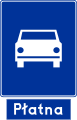 Toll road for cars