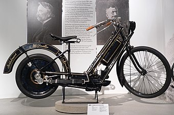 The first production motorcycle, the Hildebrand & Wolfmüller had a step-through frame