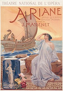 Ariane poster, by Albert Maignan (restored by Adam Cuerden)