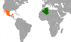 Location map for Algeria and Mexico.