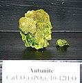 Scaly crystals of autunite