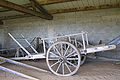 A charrette, a wooden French cart (Cévennes).