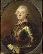 Portrait de 1769, à 40 ans. D'Estaing est aussi un bon courtisan qui s'est fait remarquer par l'entourage royal. En 1774, à l'avènement de Louis XVI, il se retrouve sur une liste d'officiers à promouvoir dans la Marine.