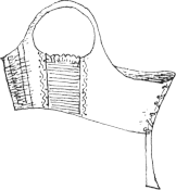 Corsé corto, circa 1803.