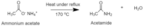 Dehydrate ammonium acetate