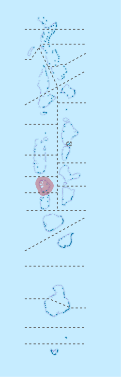 Location of Faafu in Maldives