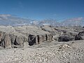 Il Gruppo del Sella visto dal Rifugio Maria.