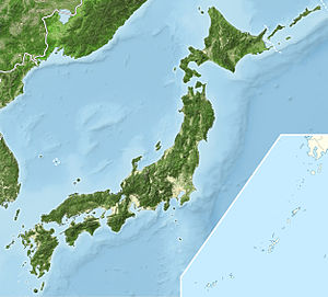 Map of Japan Showing the location of Sugi no Osugi