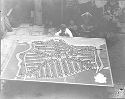 WPA relief map of Lake Vista, 1936