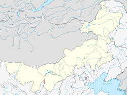 Location of Wuhai City jurisdiction in Inner Mongolia