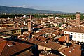 Panorama di Lucca dalla torre dell'orologio