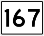 State Route 167 marker