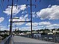 The Manayunk Bridge, where the trail enters Manayunk.