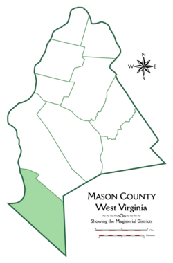 Location of Hannan District in Mason County