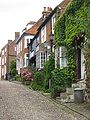 Image 63Mermaid Street in Rye showing typically steep slope and cobbled surface (from Portal:East Sussex/Selected pictures)