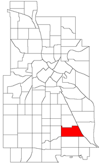 Location of Ericsson within the U.S. city of Minneapolis