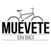 Muévete en Bici CDMX logo with bicycle silhouette