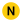 The letter N on a yellow circle