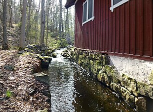 Nacka ström i vattenrännan vid mellankvarn.