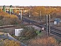 Traversée perpendiculaire double sur l'East Coast Main Line en Angleterre, la seule survivante dans ce pays.